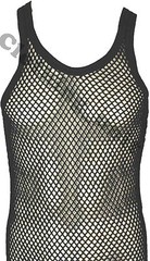 Mens String Cotton Vest Mesh Net Holiday Beach Summer Wear S M L XL