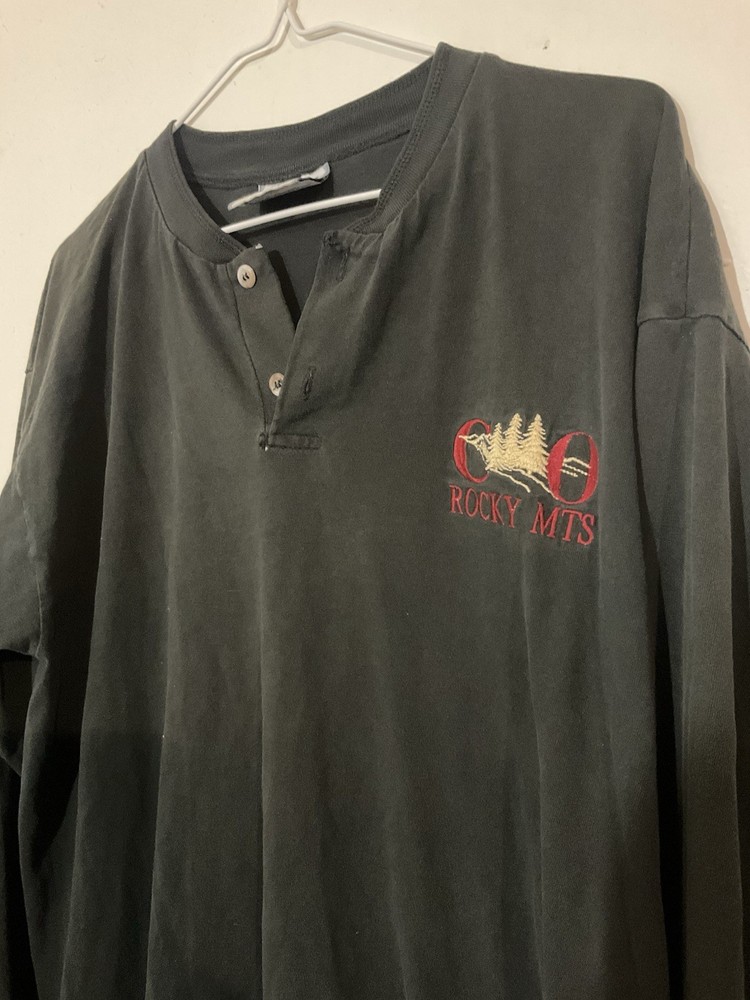 Lee Jeans henley shirt mens large Colorado made in USA