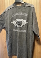 Harley Davidson Harley Haven “The Original” Virginia Beach Va Gray XL T-Shirt