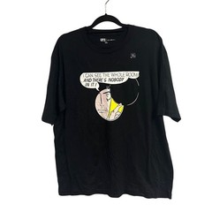 Men’s Black Uniqlo x Roy Lichtenstein Graphic Art Pullover T-Shirt XL