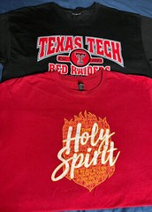 Lot of 2 Men’s XL T-Shirts Texas Tech & Holy Spirit Graphic Tees Mixed Brands