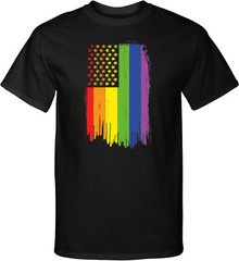 LGBT Tall T-shirt Gay Pride Flag