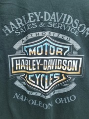 Vintage Y2k Harley Davidson T Shirt Size Large Motorcycle Wolf