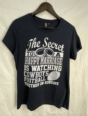 District Made The Secret To Happy Marriage T Shirt Men’s Size Large L Black