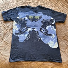 JORDAN BRAND Retro 85-08 Sneaker Graphic T-Shirt Mens XL Black Air Jordan 1