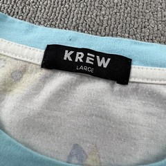 Krew Shirt Adult Large Short Sleeve All Over Print Casual Men’s
