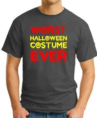 WORST HALLOWEEN COSTUME EVER T-SHIRT > Funny Slogan Novelty Geek Nerd Men’s Top