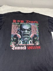 VINTAGE RARE ROB ZOMBIE TOUR Band TSHIRT 2002 SPEED DEMON TOUR XL