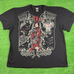 Distressed British Rock Legend Rebel Cause Graphic T-Shirt Men’s Size 3XLarge
