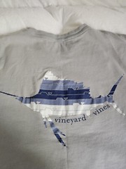 Vineyard Vines Men SS Whale Pocket Crew Tee T-Shirt “SAILFISH WHALE LINE” sz XS