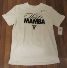 Nike Kobe Bryant That’s Mamba Tee T-Shirt Size Large White HQ1757 100 Brand New