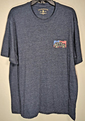 GH Bass American Explorer Jeep Wrangler Tee Shirt Size Large Dark Blue NWT