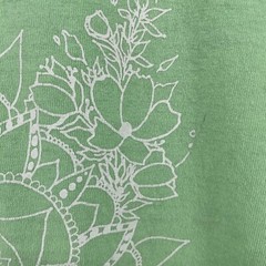 HAKANAI BAND Shirt Mens XL Liminal Bloom Ellen-Marie Hand Designed Cotton Green