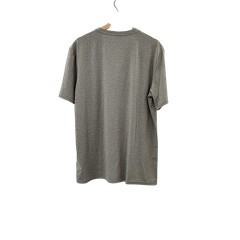 Quince Men Cotton Modal Crew Neck Tee. Sleeved Top Silver L