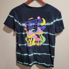 ALAB Mushroom Psychedelic Tie Dye Graphic T-shirt Take A Trip Men Medium Black