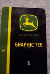 JOHN DEERE Tractors Deer T-Shirt MEN’S SMALL NEW Gray
