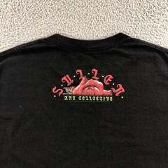sullen art collective T shirt mens L black skull roses david kokot