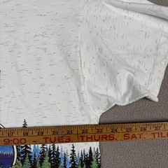 Vintage 90s Maine Moose Nature Graphic wrap Tee double sided Large USA San Segal
