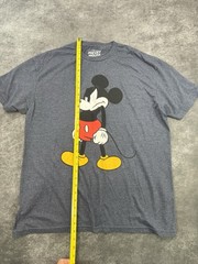 Disney Mickey Mouse Mens T-Shirt Size XL Blue Gray Top Graphic Print Tee