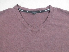 Public Rec Shirt Mens Medium Burgundy Heather V-Neck Pima Tencel Stretch Soft
