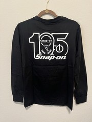 Snap-on Shirt Mens MEDIUM Black Long Sleeve 105 Years Anniversary Graphic