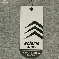 Solaris Active Men’s Short-Sleeve T-Shirt S Light Gray Heather Aris Tee NWT