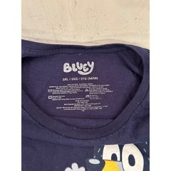 Bluey Graphic T-Shirt 3XL Navy Blue Whaddup Party People Bandit Bingo Mens