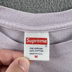 Supreme Shirt Mens Medium Light Purple Chrome Flames Vintage Box Logo Streetwear
