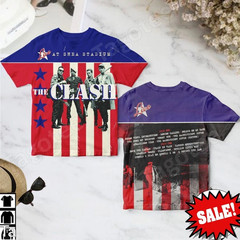 NEW Live At Shea Stadium Album By The Clash 3D T Shirt P193