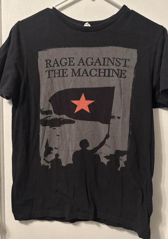 Vintage Medium Rage Against The Machine T Shirt Bay Island Sportswear Tag