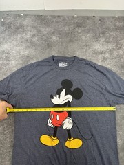 Disney Mickey Mouse Mens T-Shirt Size XL Blue Gray Top Graphic Print Tee