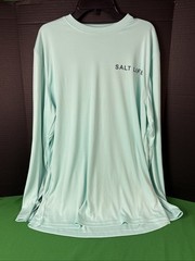 Salt Life Men’s Long Sleeve UV Tee Size M Light Blue NO TAGS