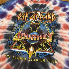 Def Leppard Summer Stadium Tour 2024 Tie Dye Shirt Journey T-Shirt Concert XL