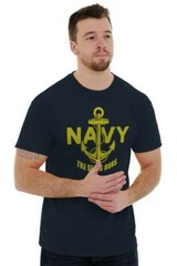 Military Navy Seal Anchor The Sea is Ours Womens or Mens Crewneck T Shirt Tee