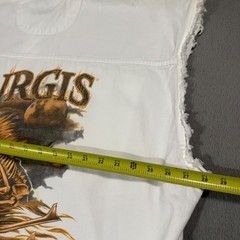 Sturgis Motorcycles Black Hills Rally Vtg 3D Skeleton Horse Tank Top T Shirt 5XL
