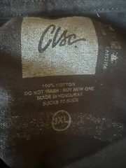 Men’s CLSC Graphic Print Logo Front and Back Sucks To Suck shirt Black Size 3xl