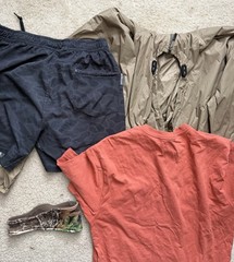 4 Lot Carhartt Mens M Loose Fit T Shirt Burlebo Fitness Shorts Cabelas Jacket
