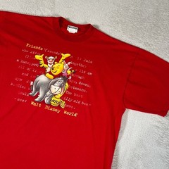 Vintage Disney Winnie The Pooh Friends T-Shirt Men’s Size XL Red Made In USA 90s