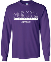 Pomona California State T-Shirt Long Sleeve Graphic Tees Unisex apparel Design