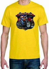 Adult DryBlend® T-Shirt – ( GO’IN HOG WILD – BIKER / CHOPPER)