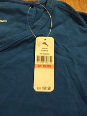 NWT Tommy Bahama Shirt Mens 3XL Blue V Neck Soft Tee Marina Blue Resort Wear