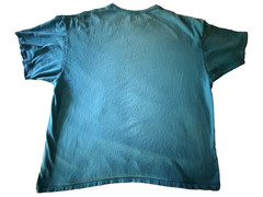 Grateful Dead Liquid Blue Bertha Skeleton Roses Teal Tie Dye Tee 3XL Flaw