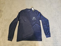 5.11 Tactical Blue Long Sleeve T-Shirt, Always Be Ready, Size S