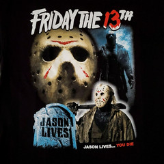 FREE SAME DAY SHIPPING New FRIDAY THE 13th Jason Lives You Die Shirt Size XL
