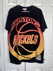 Mitchell & Ness T-Shirt Houston Rockets Hardwood Classics NBA Big Face 4.0 Sz L
