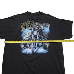 VTG 3D EMBLEM HARLEY DAVIDSON STURGIS 50TH 1990 LEADER OF THE PACK T-SHIRT XL