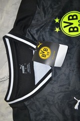 T Shirt Football Borussia Dortmund Puma Black Yellow Large Haaland 9
