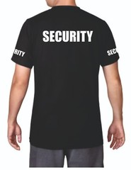 SECURITY T-SHIRT BODYGUARD DOORMAN SIZES S-7XL PRINTED FRONT/BACK/SLEEVES TSHIRT