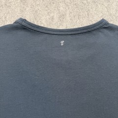 TPJ Shirt Mens 2XL Steele (Blue) Organic Cotton Stretch Crewneck Tee Preppy