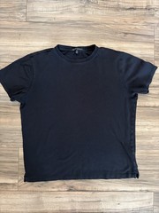 Robert Barakett Black Pima Cotton Crewneck T-Shirt Size Medium Short Sleeve